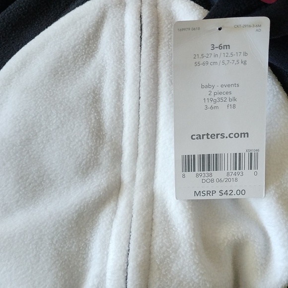 Carter's Baby 3-6 mo Skunk Costume Halloween - Picture 3 of 6